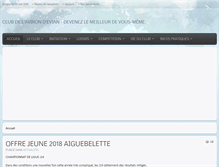 Tablet Screenshot of club-aviron-evian.com